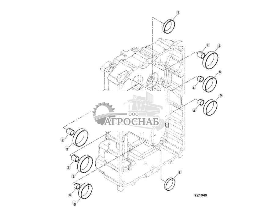 TRANSMISSION REAR HOUSING (INSIDE) 